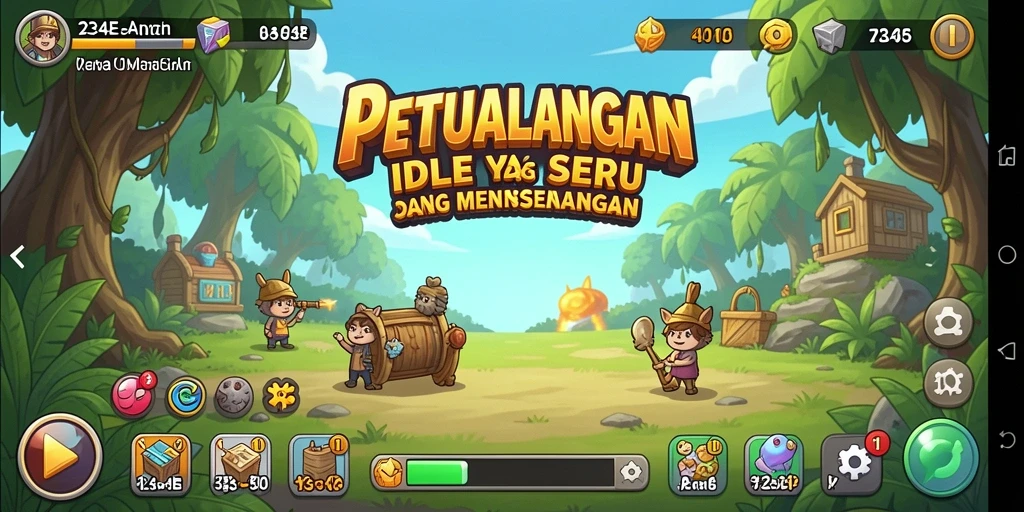 Tampilan gameplay seru di <strong>234E</strong> dengan berbagai upgrade dan interaksi.