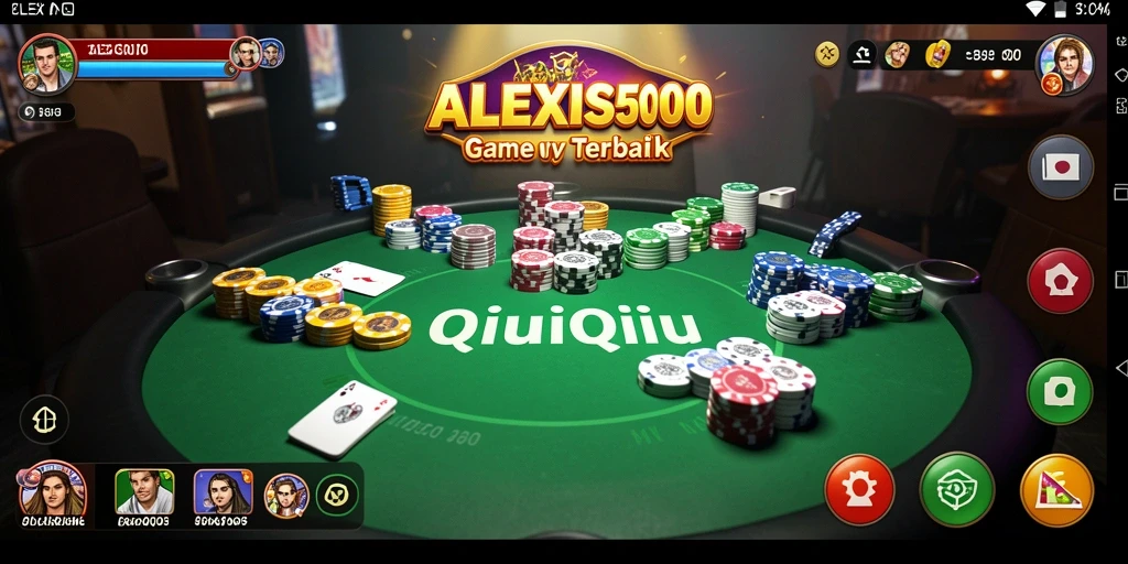 Screenshot utama ALEXIS500 menampilkan gameplay QiuQiu yang seru.