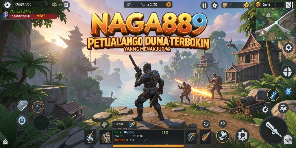 Screenshot gameplay NAGA889 yang menampilkan petualangan di dunia terbuka.