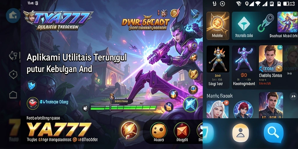 Screenshot TYA777 menampilkan antarmuka penggunaan utility yang intuitif dan menarik.