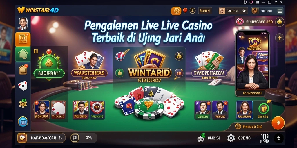 Gameplay Live Casino yang menegangkan dan mengasyikkan di WINSTAR4D.